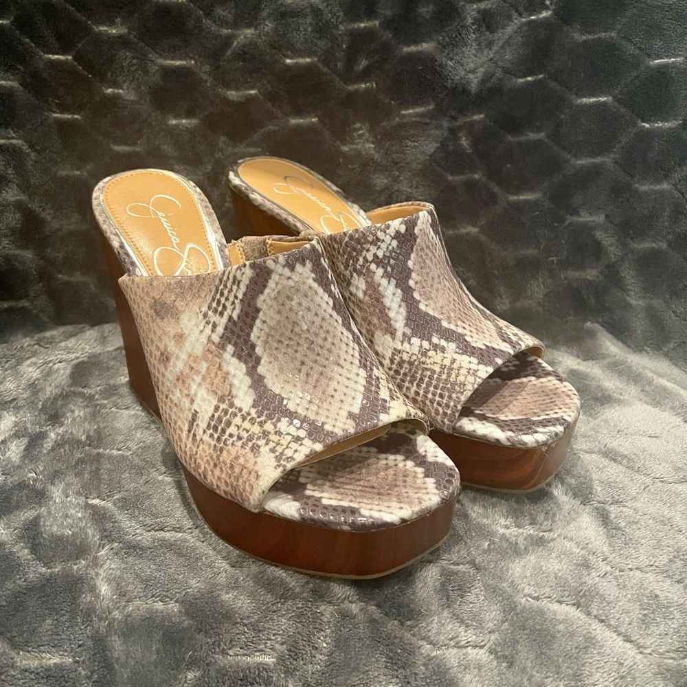 Jessica Simpson shantelle wedge sandals.